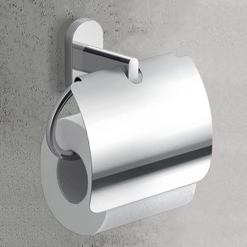 Toilet Paper Holder With Cover, Chrome Gedy 5325-13